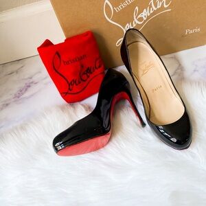 Christian Louboutin Black Patent Pumps